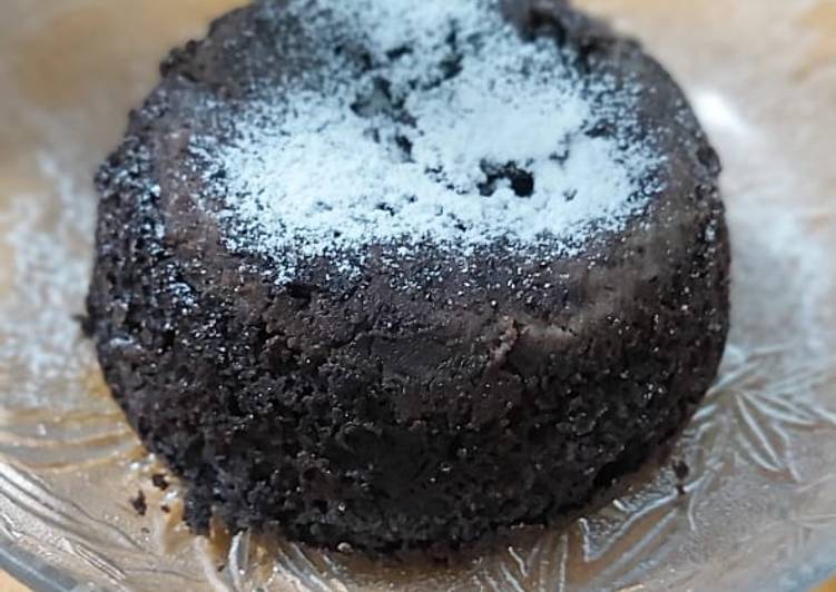 Without oven Cup chocolate cake