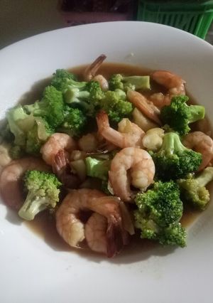 Foto resep Brokoli cah udang