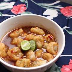 A picture of Cireng banjur isi ayam.