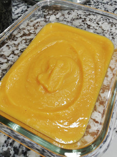 Una foto de Crema de calabaza y boniato