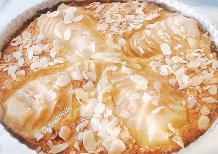 Tarte poire amande 🍐