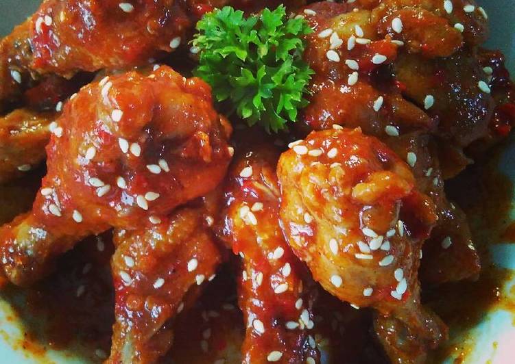 Resep Spicy Chicken Drumstick Lezat