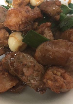 蔥爆香腸 的食譜成品照片