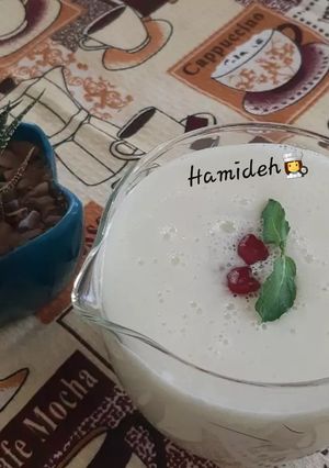عکسی از دستور اسموتی خربزه🍈😋