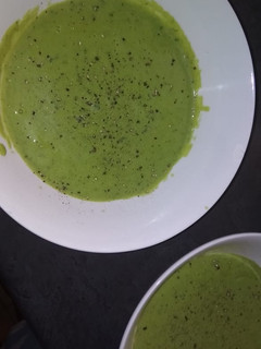A picture of Spinach and Broccoli soup.