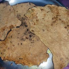 A picture of Home made aloo ke papad.