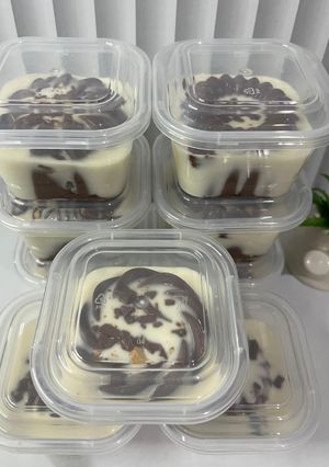 Foto resep Puding Coklat Vla Susu Keju