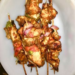 A picture of Chicken kebab.