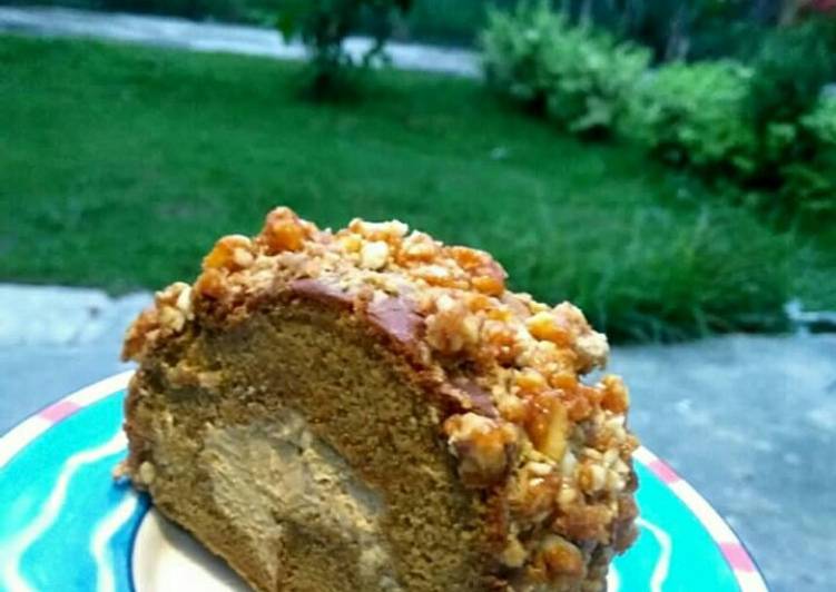 Mocca nougat rollcake