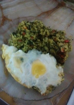 Una foto de Arroz verde (con espinaca)
