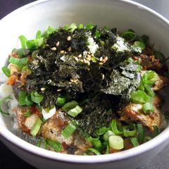 Canned Sardines Rice Bowl A picture of Canned Sardines Rice Bowl.
