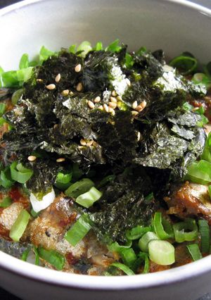 A picture of Canned Sardines Rice Bowl.