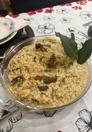 Una foto de Risotto de hongos