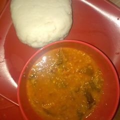 Alakpa (Beans Soup) A picture of Alakpa (Beans Soup).