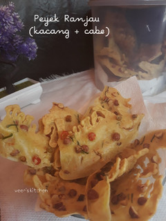 Foto resep Rempeyek Ranjau (kacang - cabe)
