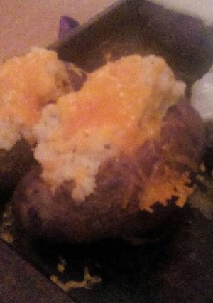 A picture of Twice baked potatoes.