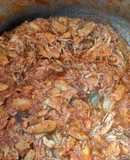 Masa de cangrejo en salsa