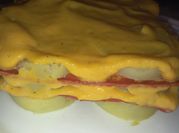 Una foto de pastel de batatas