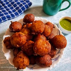 Surti khata Vada / Desai Vada A picture of Surti khata Vada / Desai Vada.