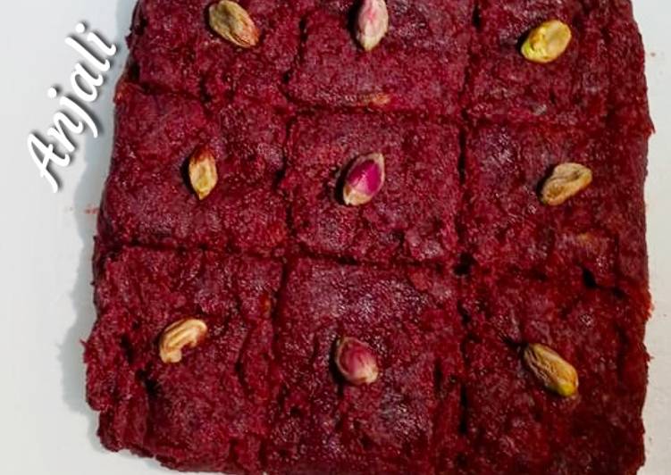 Beetroot barfi