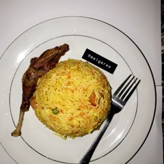 A picture of Chinese fried rice.