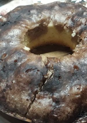 Una foto de Bizcochuelo sin huevo en essen y savarin casero!