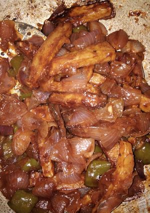 A picture of Potato chilli.