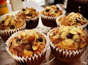 A picture of blueberry muffins