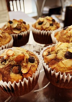 A picture of Blueberry Banana Muffins.