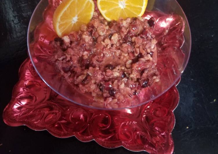 Simple Way to Prepare Ultimate Nanny&#39;s Cranberry relish Superfood