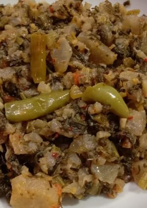 A picture of Mooli, shaljum ki sabzi.