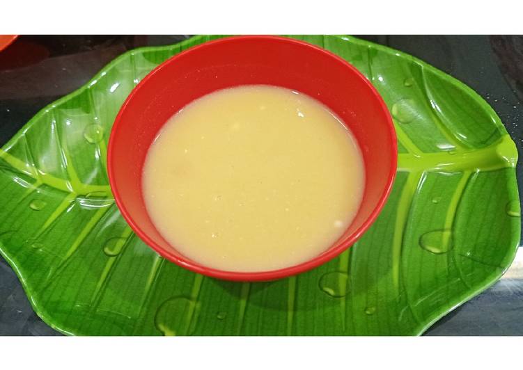 Corn cream soup (sup jagung)