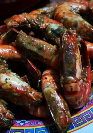 รูปของ กุ้งลายเสืออบเนย