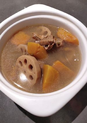 A picture of Lotus Root Soup.