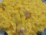 Polenta de harina de maíz con 1/2 pechuga de pollo asado y algo +