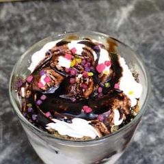 A picture of Chocolate ice cream.