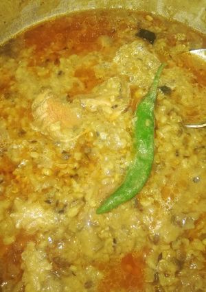 A picture of Daal gosht.