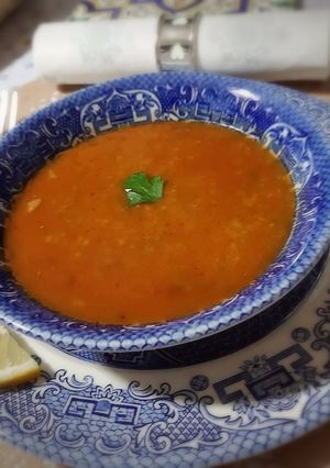 Une photo de Soupe rouge au blé concassé 🍅