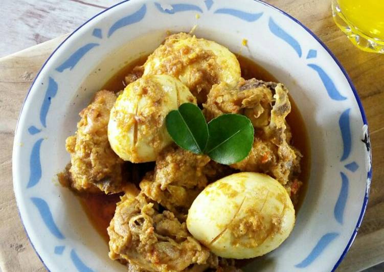 Resep Rendang Ayam &amp; Telur, Menggugah Selera