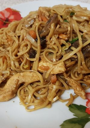 A picture of My Ginger Chicken stirfry Noodles.