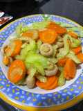 Celery Stick tumis Wortel dan Jamur Kancing