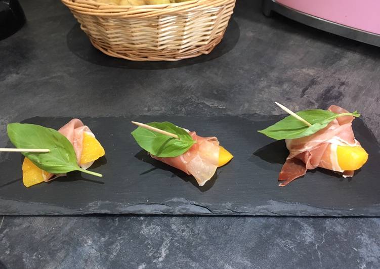 Easiest Way to Prepare Super Quick Homemade Peach and Serrano Ham