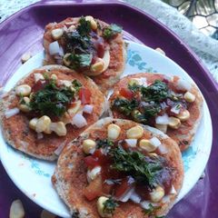 Veggie Pizza Uttapaas A picture of Veggie Pizza Uttapaas.