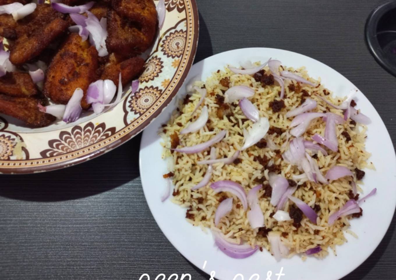 Fried Fish Masala Rice