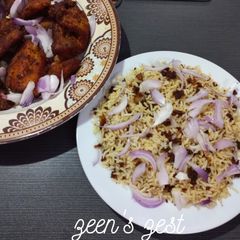 A picture of Fried Fish Masala Rice.