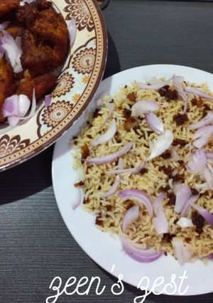 A picture of Fried Fish Masala Rice.