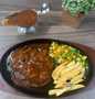 Cara Gampang Membikin Resep Beef Steak With Barbeque Sauce yang Sempurna Anti Ribet, Lezat Sekali