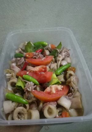Foto resep Asin cumi mercon