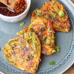 A picture of Don’t Break My Heart Korean Crispy Pancake 🥞 🌶 ❤️.