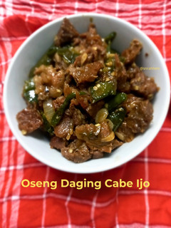 Foto resep Oseng Daging Cabe Ijo
